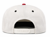47 NHL Calgary Flames Script Fade TT Rope Hitch Snapback Hat - White/Red