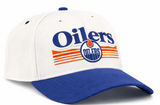 47 NHL Edmonton Oilers Script Fade TT Rope Hitch Snapback Hat - White/Blue