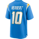 Justin Herbert Los Angeles Chargers Nike Game - Jersey - Powder Blue