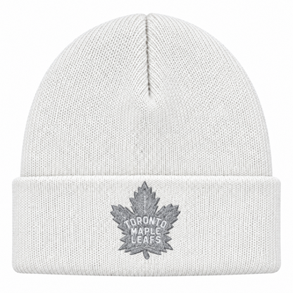 American Needle NHL Cuffed Knit Beanie - Silver/White