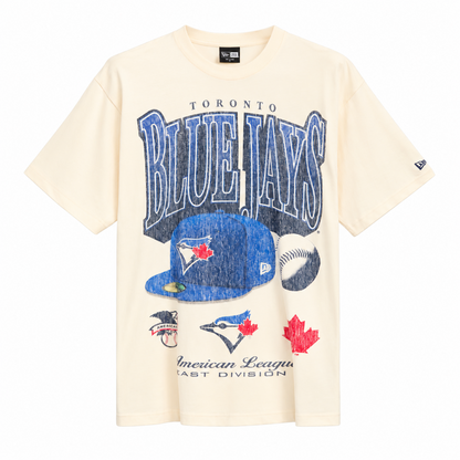 New Era MLB Toronto Blue Jays Sports Classic Graphic T-Shirt - Cream