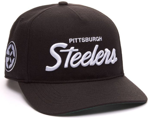 47 NFL Pittsburgh Steelers Attitude Hitch Adjustable Snapback - Black