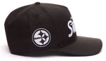 47 NFL Pittsburgh Steelers Attitude Hitch Adjustable Snapback - Black