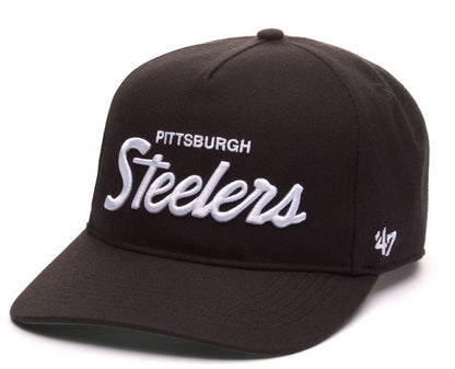 47 NFL Pittsburgh Steelers Attitude Hitch Adjustable Snapback - Black