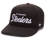 47 NFL Pittsburgh Steelers Attitude Hitch Adjustable Snapback - Black