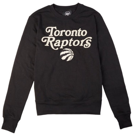 '47 NBA Toronto Raptors Swank Fleece Crew Sweater - Black