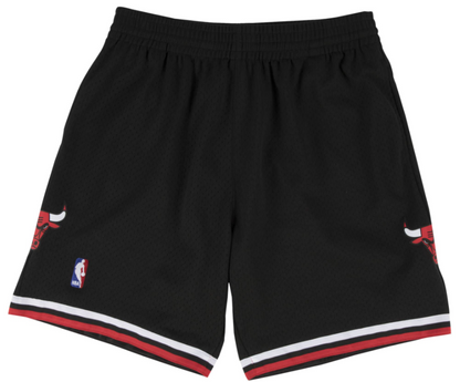 Men's Mitchell & Ness Chicago Bulls 1997-98 Hardwood Classics Swingman Shorts - Black