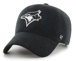 ’47 MLB Toronto Blue Jays Clean Up Thick Corduroy Adjustable Hat - Black