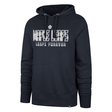 '47 NHL Toronto Maple Leafs Byline Headline Hoodie - Navy