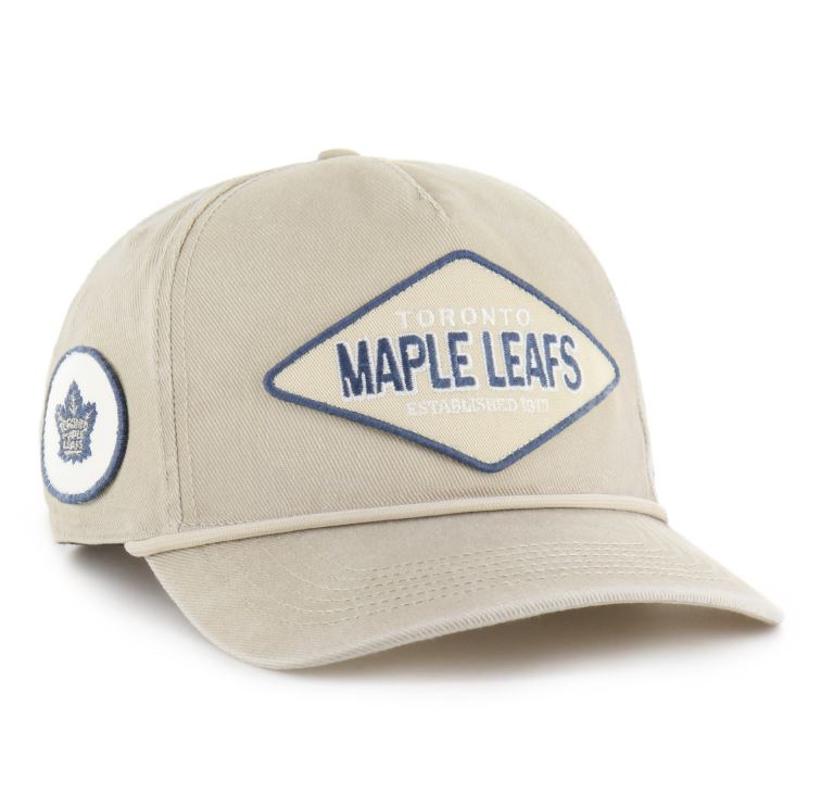 '47 NHL Toronto Maple Leafs Cairn Hitch RF Adjustable Snapback Hat - Beige