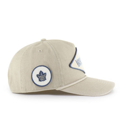 '47 NHL Toronto Maple Leafs Cairn Hitch RF Adjustable Snapback Hat - Beige