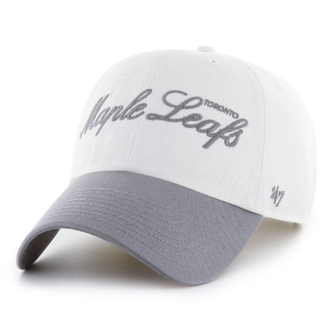 '47 NHL Toronto Maple Leafs Foundational TT Clean Up Hat - White/Grey
