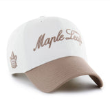 '47 NHL Toronto Maple Leafs Foundational TT Clean Up Hat - White/Tan