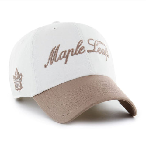 '47 NHL Toronto Maple Leafs Foundational TT Clean Up Hat - White/Tan