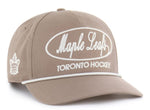'47 NHL Toronto Maple Leafs Foundational Hitch RF Adjustable Snapback Hat - Khaki