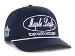 '47 NHL Toronto Maple Leafs Foundational Hitch RF Adjustable Snapback Hat - Navy/Sandstone