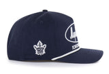 '47 NHL Toronto Maple Leafs Foundational Hitch RF Adjustable Snapback Hat - Navy/Sandstone