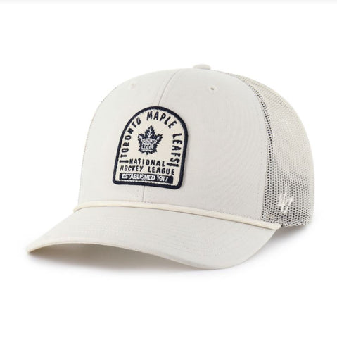 '47 NHL Toronto Maple Leafs Monument Rope Trucker Hat - White