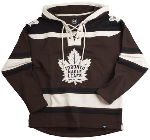 '47 NHL Toronto Maple Leafs Lacer Fleece Hoodie - Brown
