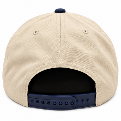 '47 NHL Edmonton Oilers Two Tone Hitch Adjustable Hat - Natural/Blue