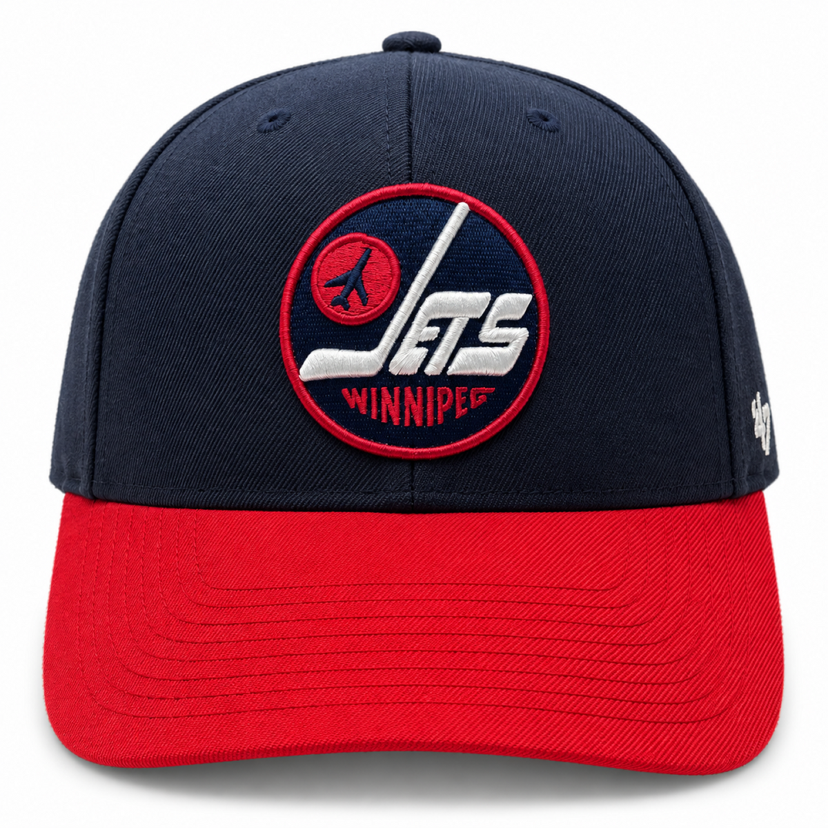 '47 NHL Winnipeg Jets Two Tone MVP Adjustable Hat - Navy/Red