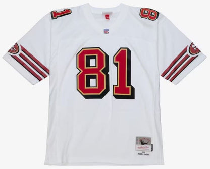 Mitchell & Ness Terrell Owens San Francisco 49ers 1996 Legacy Player Jersey - White/Red