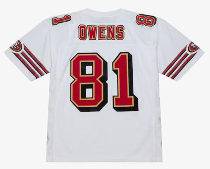 Mitchell & Ness Terrell Owens San Francisco 49ers 1996 Legacy Player Jersey - White/Red
