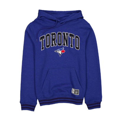New Era MLB Toronto Blue Jays Throwback Academic Pullover Hoodie - Blue