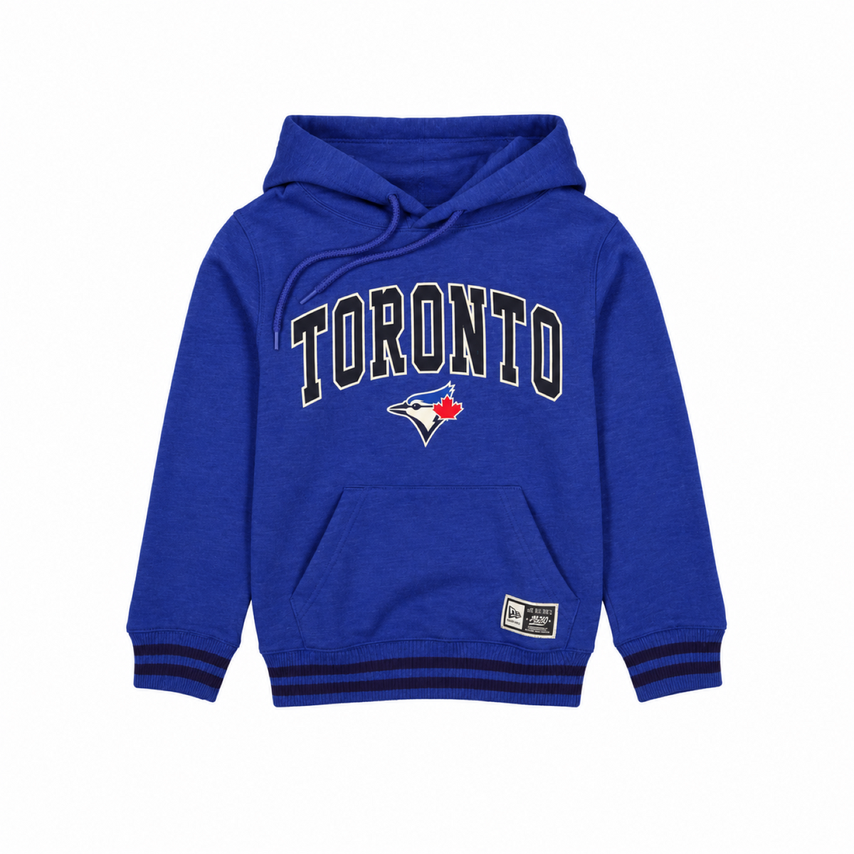 New Era Youth MLB Toronto Blue Jays Throwback Academic Pullover Hoodie - Blue