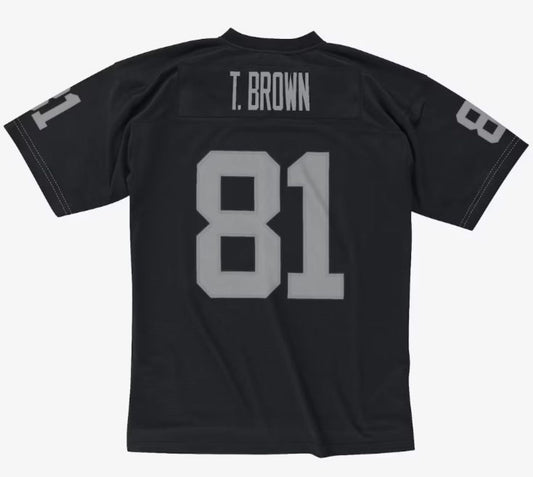 Mitchell & Ness Tim Brown Black Oakland Raiders 1997 Legacy Player Jersey - Black