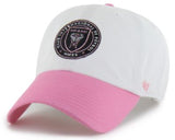 '47 MLS Inter Miami CF Two Tone Clean Up Adjustable Hat- White/Pink