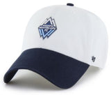 '47 MLS Vancouver Whitecaps FC Two Tone Clean Up Adjustable Hat- White/Navy