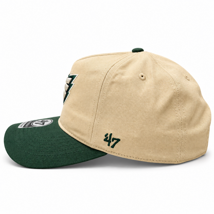 '47 NFL Philadelphia Eagles Two Tone Hitch RF Adjustable Snapback - Natural/Green