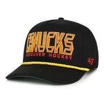 47 NHL Vancouver Canucks Byline Hitch Snapback - Black