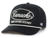 '47 NHL Vancouver Canucks Foundational Hitch RF Adjustable Snapback Hat - Black/Sandstone