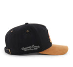 '47 NHL Vancouver Canucks Golden Age TT Hitch Snapback Hat - Black