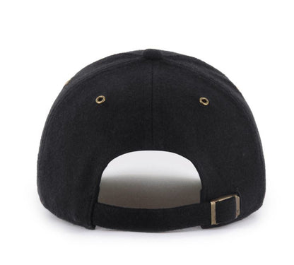'47 NHL Vancouver Canucks Golden Age TT Hitch Snapback Hat - Black