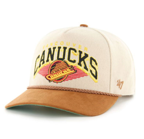 47 NHL Vancouver Canucks Pomona Wool Rope Hitch Adjustable Hat - Beige