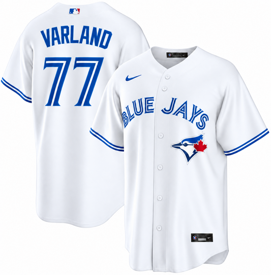 Nike MLB Toronto Blue Jays Louis Varland #77 Replica Jersey - White