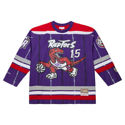 Mitchell & Ness Toronto Raptors Vince Carter #15 Maxxed Out Fashion Hockey Jersey - Purple/Red