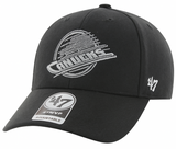 Vancouver Canucks Vintage Skate Logo '47 MVP Cap - Black/Grey