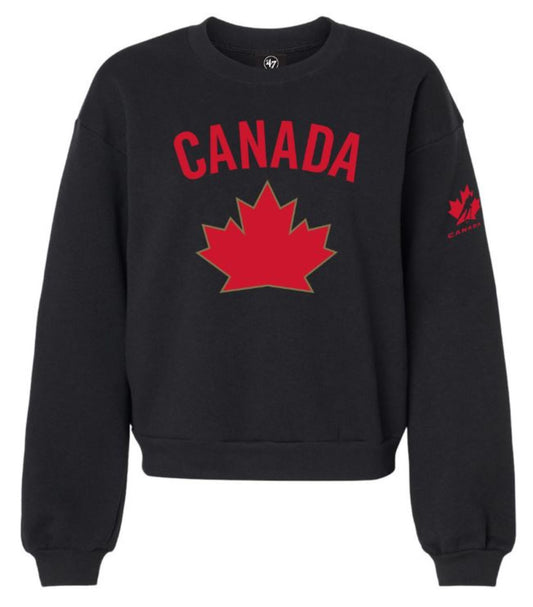 '47 Hockey Canada Women's Imprint Logo Crew Fleece - Black