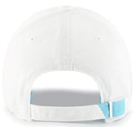 47 Clean Up MLB Los Angeles Dodgers White Noise Adjustable Hat Cap - White/Caribbean Blue