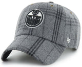 '47 NHL Edmonton Oilers Windowpane Plaid Clean Up Adjustable - Grey
