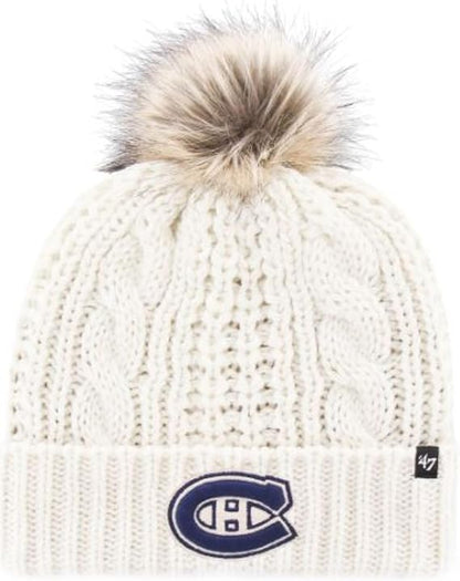 '47 NHL Montreal Women's Cuffed Meeko Knit Hat - White