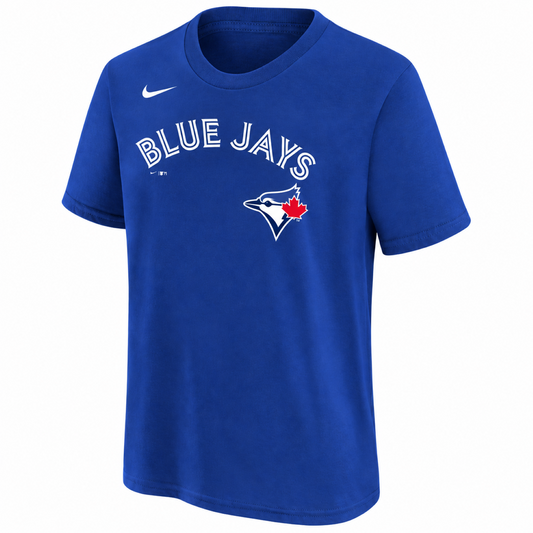 Outerstuff Kids MLB Toronto Blue Jays Trey Yesavage Player Name & Number Tee - Blue