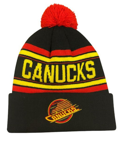 47 NHL Vancouver Canucks Cuff Pom Knit - Black/Yellow