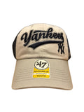 47 MLB Youth New York Yankees Script Clean Up Adjustable Cap - White/Navy