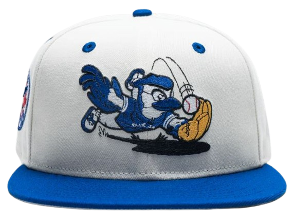 New Era MLB Toronto Blue Jays ACE Mascot 59FIFTY Custom Fitted Hat  White/Blue