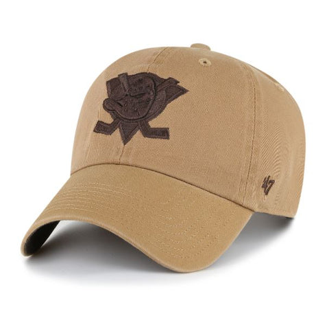 Anaheim Ducks '47 Ballpark Clean Up Adjustable Cap - Dune Chocolate